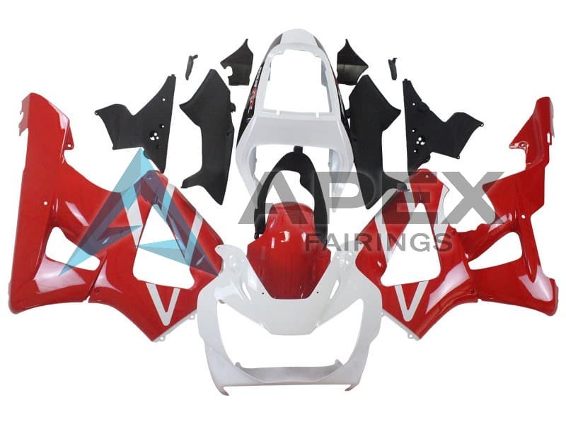 White Red - Honda CBR900RR CBR929RR SC44 (2000-2001) ABS Fairings | Apex Fairings
