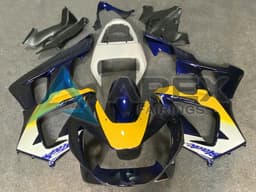 White Yellow Dark Blue - Honda CBR900RR CBR929RR SC44 (2000-2001) ABS Fairings | Apex Fairings — view 1