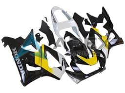White Yellow Glossy Black - Honda CBR900RR CBR929RR SC44 (2000-2001) ABS Fairings | Apex Fairings — view 3