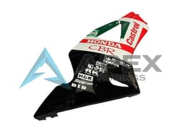 White Red Green Glossy Black Castrol - Honda CBR900RR CBR954RR SC50 (2002-2003) ABS Fairings | Apex Fairings — view 4