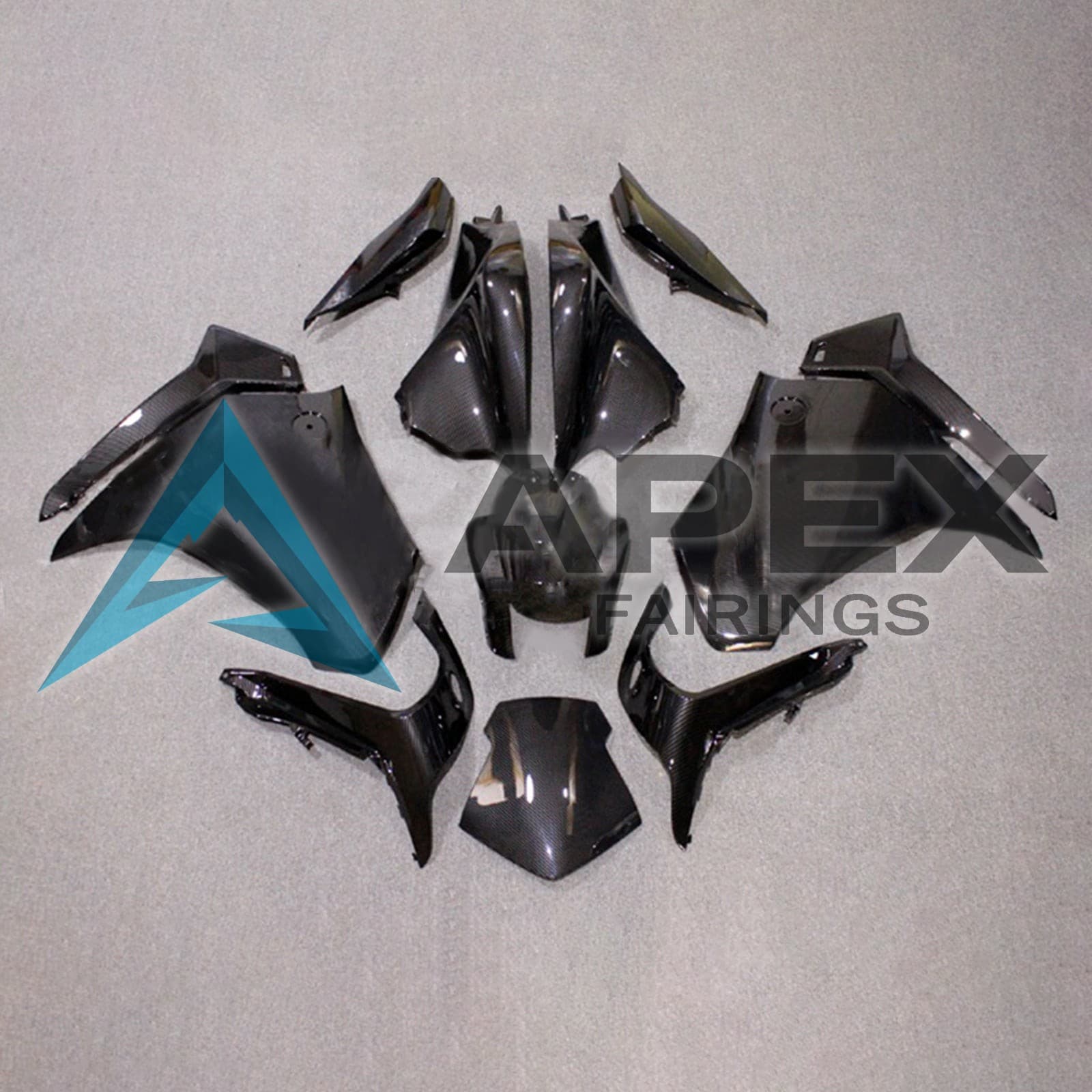 Glossy Black - Honda VFR1200 Viffer / Interceptor (2010-2013) ABS Fairings | Apex Fairings