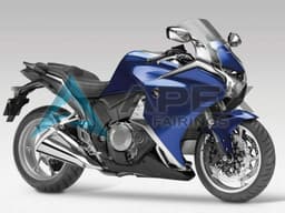 Blue Black - Honda VFR1200F (2010-2013) ABS Fairings | Apex Fairings — view 1