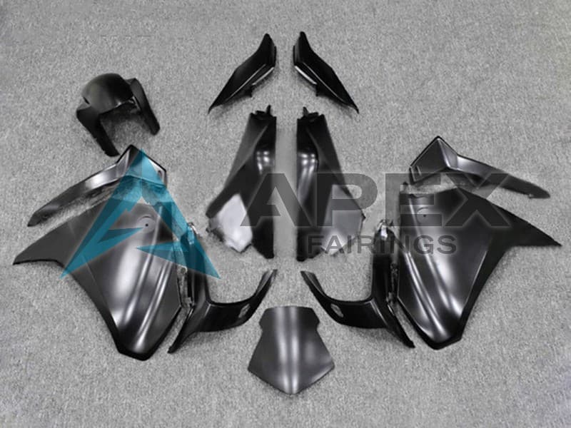 Matte Black Glossy Black - Honda VFR1200F (2010-2013) ABS Fairings | Apex Fairings