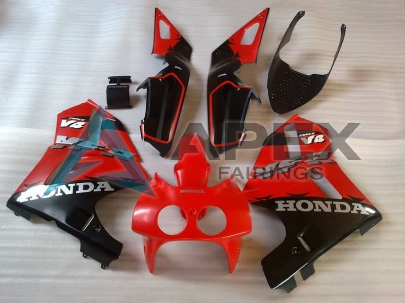 Red Black - Honda VFR400R NC30 (1988-1992) ABS Fairings | Apex Fairings