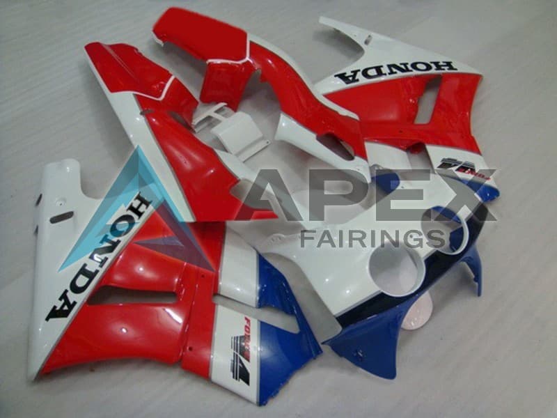 White Red Blue - Honda VFR400R NC30 (1988-1992) ABS Fairings | Apex Fairings