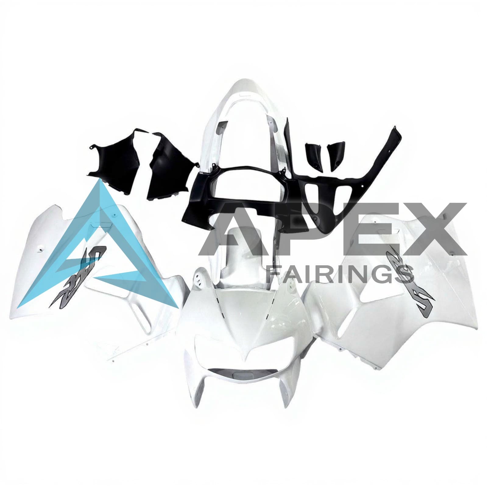 White - Honda VFR800 Viffer / Interceptor (1998-2001) ABS Fairings | Apex Fairings