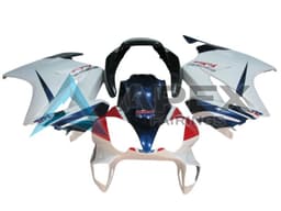 White Red Dark Blue HRC - Honda VFR800 Interceptor RC46 (2002-2016) ABS Fairings | Apex Fairings — view 1