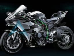 Grey - Kawasaki Ninja H2 (2015-2022) ABS Fairings — Style FE9 | Apex Fairings — view 1