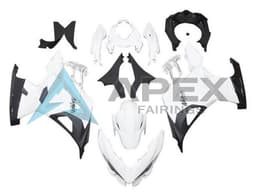 White Black - Kawasaki Ninja400 / EX400 (2018-2025) ABS Fairings — Style FE62 | Apex Fairings — view 1