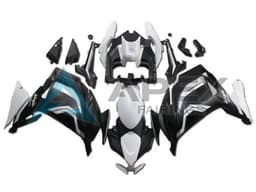 White Matte Black - Kawasaki Ninja650 / Ninja650R (2020-2026) ABS Fairings | Apex Fairings — view 1