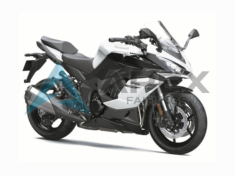 White Black - Kawasaki Z1000SX (2020-2026) ABS Fairings | Apex Fairings