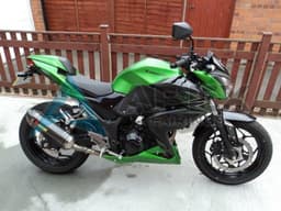 Green Matte Black - Kawasaki Z250 / Z300 (2015-2016) ABS Fairings — Style FE8 | Apex Fairings — view 1