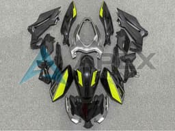 Matte Black Yellow - Kawasaki Z400 (2018-2025) ABS Fairings | Apex Fairings — view 1