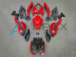 Red Matte Black - Kawasaki Z400 (2018-2025) ABS Fairings | Apex Fairings — view 1