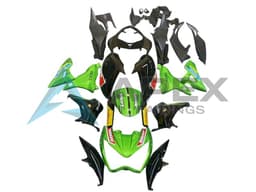 Green Glossy Black Red Yellow - Kawasaki Z800 (2013-2016) ABS Fairings | Apex Fairings — view 1