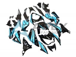 Light Blue Glossy Black - Kawasaki Z800 (2013-2016) ABS Fairings | Apex Fairings — view 1