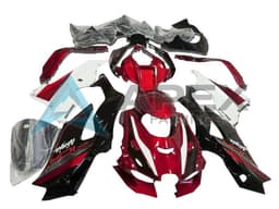 Red White Glossy Black - Kawasaki ZX-10R (2021-2025) ABS Fairings | Apex Fairings — view 1