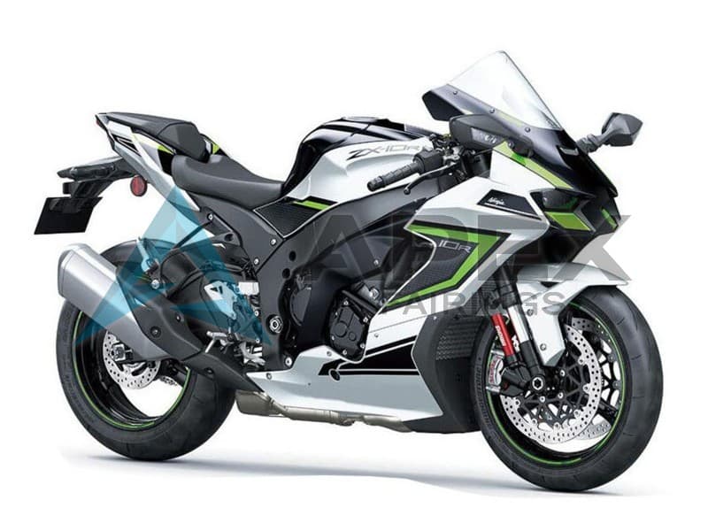 Silver Grey Green Black - Kawasaki ZX-10R (2021-2025) ABS Fairings | Apex Fairings