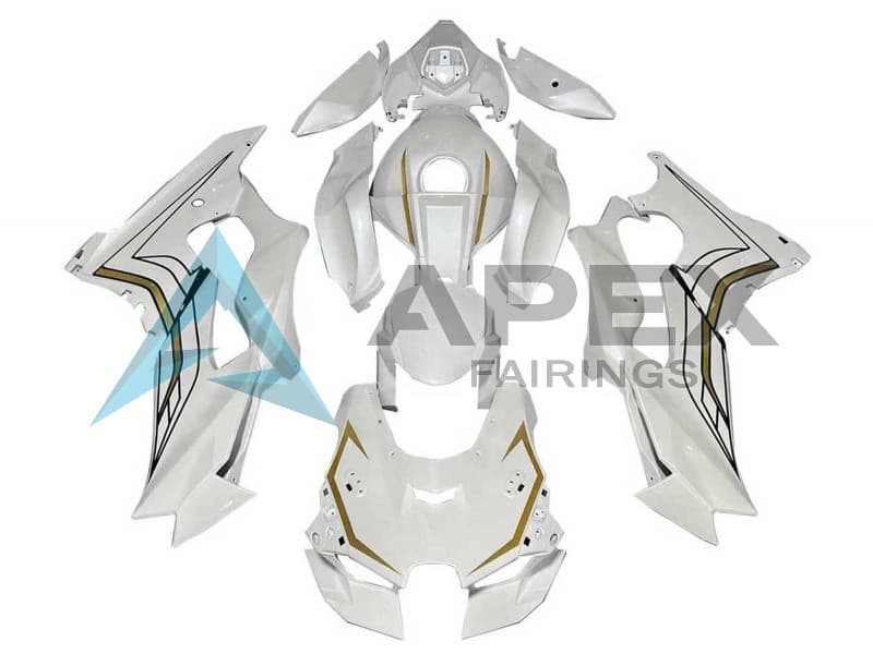 White Gold - Kawasaki ZX-10R (2021-2025) ABS Fairings | Apex Fairings