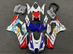 White Red Blue Yellow WB102 - Kawasaki ZX-10R (2021-2025) ABS Fairings | Apex Fairings — view 1