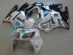 White Glossy Black Monster - Kawasaki ZX-12R (2002-2006) ABS Fairings | Apex Fairings — view 1