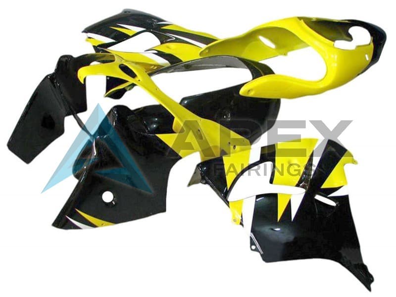 Yellow Black - Kawasaki ZX-12R (2002-2006) ABS Fairings | Apex Fairings