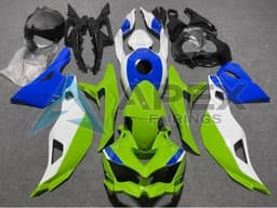 White Blue Green - Kawasaki ZX-25R (2019-2026) ABS Fairings | Apex Fairings — view 1