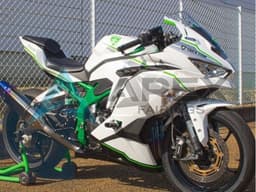 White Silver Green - Kawasaki ZX-25R (2019-2026) ABS Fairings | Apex Fairings — view 1