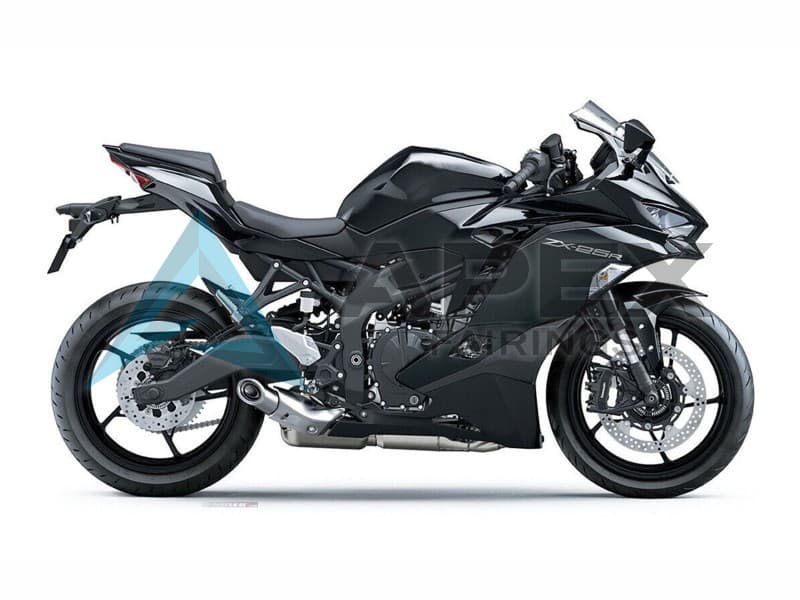 Glossy Black Matte Black - Kawasaki ZX-25R (2019-2026) ABS Fairings | Apex Fairings
