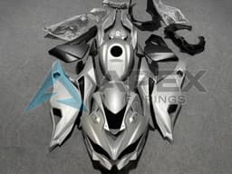 Glossy Silver Matte Black - Kawasaki ZX-25R (2019-2026) ABS Fairings | Apex Fairings — view 1