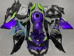 Purple Green Black - Kawasaki ZX-25R / ZX-4R / ZX-4RR (2019-2025) ABS Fairings | Apex Fairings — view 1