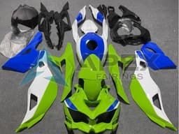 White Blue Green - Kawasaki ZX-25R / ZX-4R / ZX-4RR (2019-2025) ABS Fairings | Apex Fairings — view 1