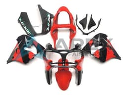 Red Black Silver - Kawasaki ZX-9R (2002-2003) ABS Fairings | Apex Fairings — view 1