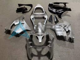 Silver Glossy Black - Kawasaki ZX-9R (2002-2003) ABS Fairings | Apex Fairings — view 1