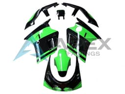 Green Glossy Black - Kawasaki ZXR250 (1989-2007) ABS Fairings | Apex Fairings — view 1