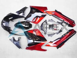 Red Black - Kawasaki ZZR1100 (1993-2003) ABS Fairings | Apex Fairings — view 1