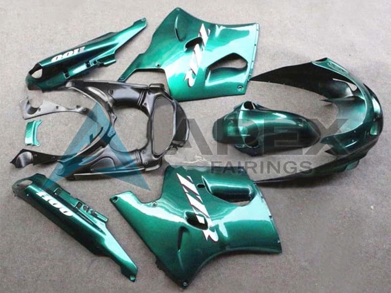 Glossy Green - Kawasaki ZZR1100 (1993-2003) ABS Fairings | Apex Fairings