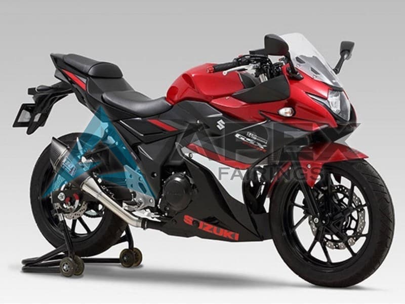 Red White Black - Suzuki GSX250R (2017-2020) ABS Fairings | Apex Fairings