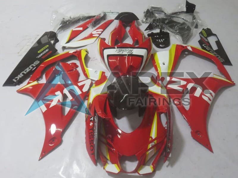 Red Yellow White - Suzuki GSX-R1000 (2017-2026) ABS Fairings | Apex Fairings