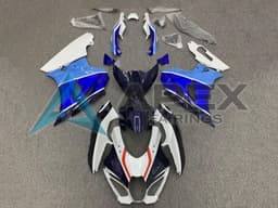 White Triple Blue Red - Suzuki GSX-R1000 (2017-2026) ABS Fairings | Apex Fairings — view 1