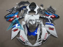 White Blue Motul - Suzuki GSX-R750 (2011-2026) ABS Fairings | Apex Fairings — view 1