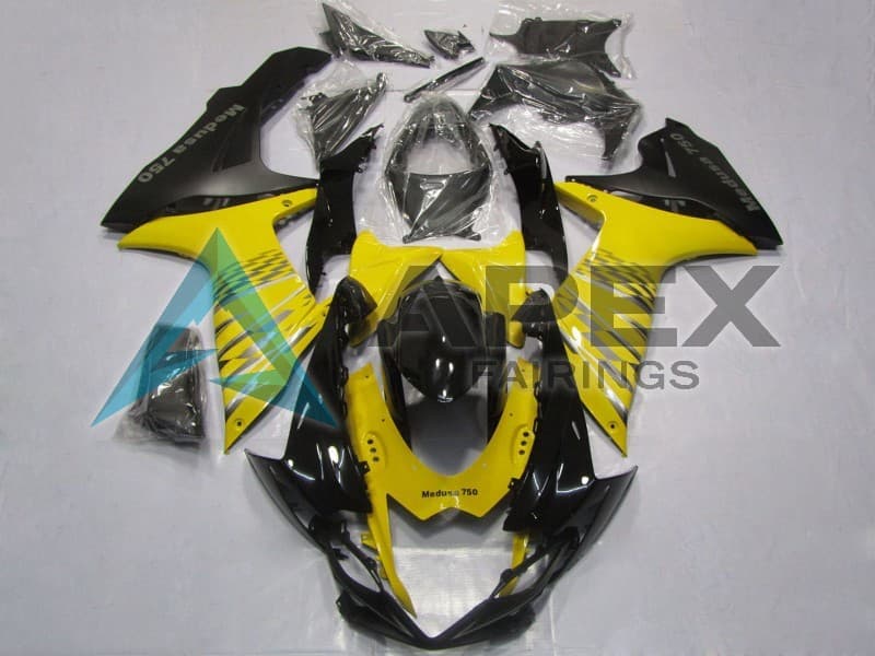 Yellow Grey Black - Suzuki GSX-R750 (2011-2026) ABS Fairings | Apex Fairings