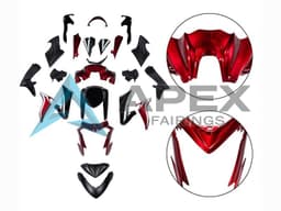 Black and Red - Suzuki GSX-S1000 (2015-2020) ABS Fairings | Apex Fairings — view 1