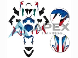 Blue Red Black - Suzuki GSX-S1000 (2015-2020) ABS Fairings | Apex Fairings — view 1