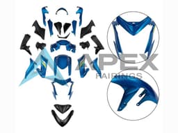 Black Blue Yellow - Suzuki GSX-S1000 (2015-2020) ABS Fairings | Apex Fairings — view 1
