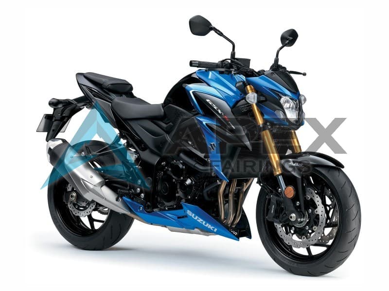Blue Black - Suzuki GSX-S750 (2017-2022) ABS Fairings — Style FE3 | Apex Fairings