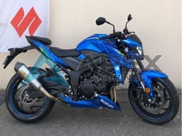 Blue Black - Suzuki GSX-S750 (2017-2022) ABS Fairings — Style FE5 | Apex Fairings — view 1