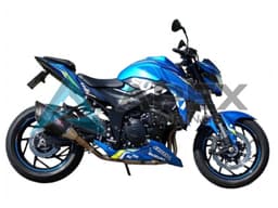 Blue Ecstar - Suzuki GSX-S750 (2017-2022) ABS Fairings | Apex Fairings — view 1