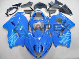 Blue Light Blue - Suzuki GSX-R1300 Hayabusa (1999-2007) ABS Fairings | Apex Fairings — view 1