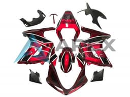 Red Black White Stripe - Suzuki SV650 Pointy (2003-2013) ABS Fairings | Apex Fairings — view 1